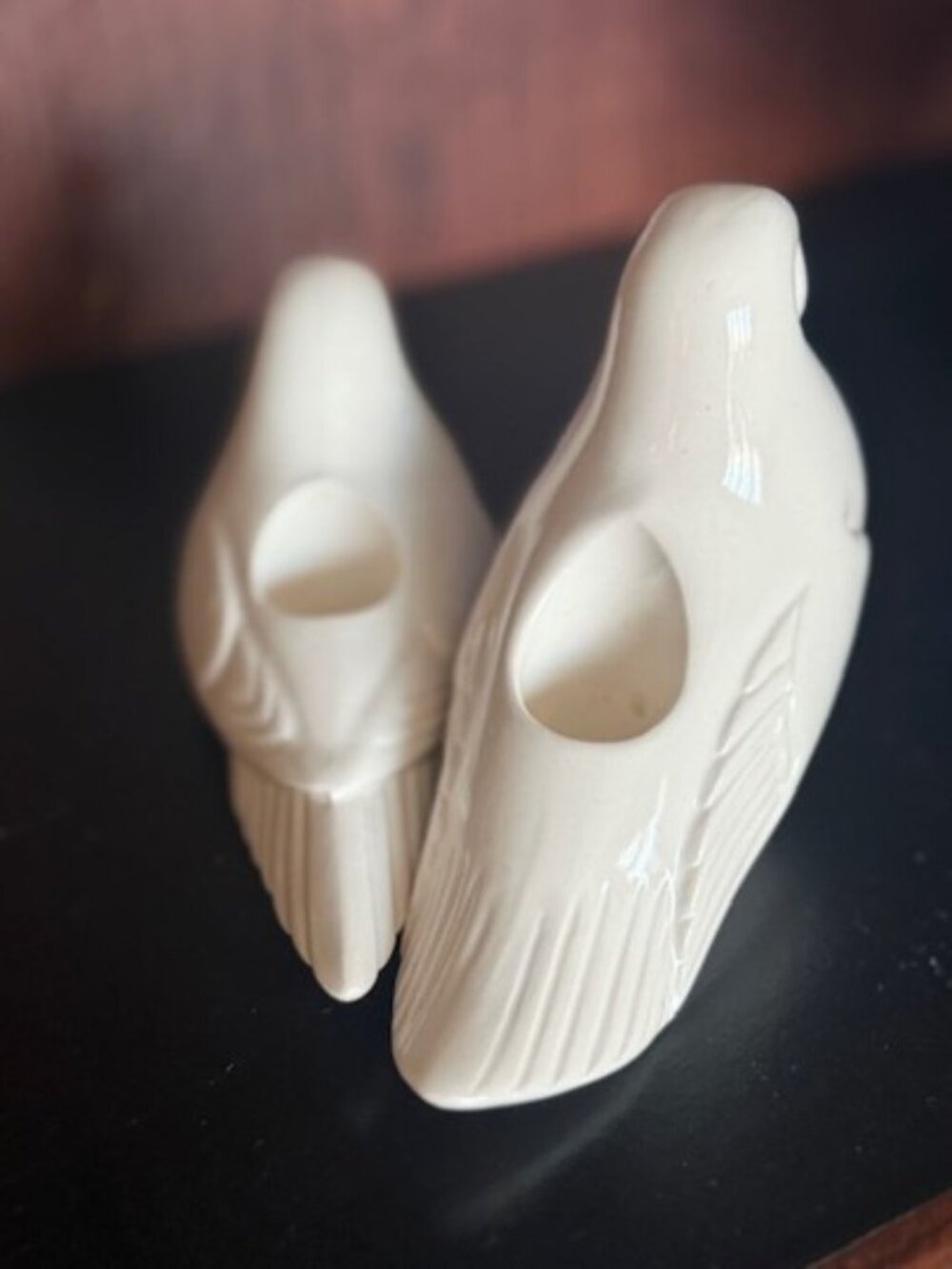 Vintage Ceramic Bird Planters (Set of 2) – Minimalist Chic Decor